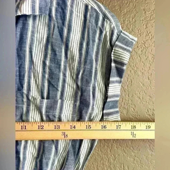 Japna Brand Shirt Dress Size XS Button Up Elastic Stretch Waist - Picture 6 of 8